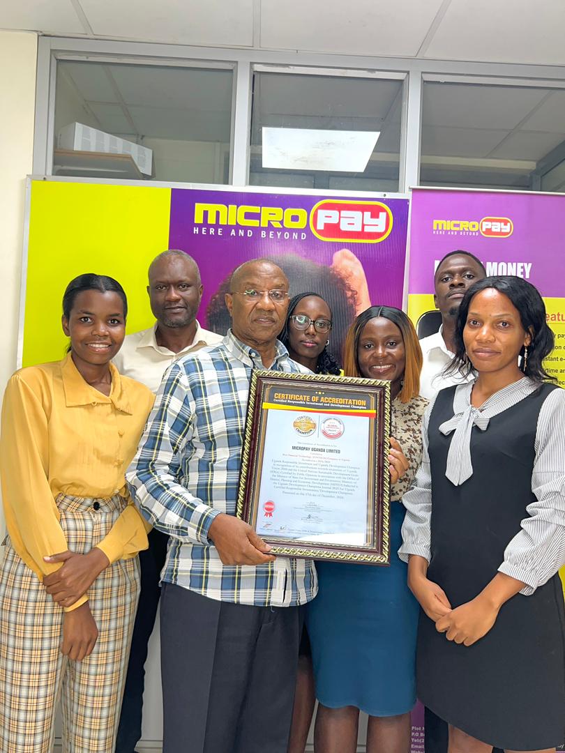 MicroPay Staff with Award